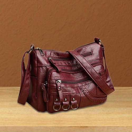 Bolso de hombro para mujer, bolso cruzado elegante tipo tote para vacaciones, desplazamientos y verano miniatura 5