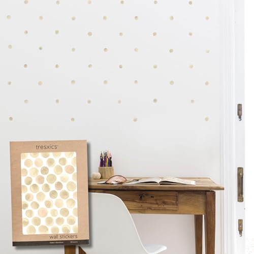 TRESXICS Pegatinas Pared Decorativas Infantiles Topos Acuarela, 50 Piezas, Vinilo Adhesivo Pared Original y Duradero, Efecto...