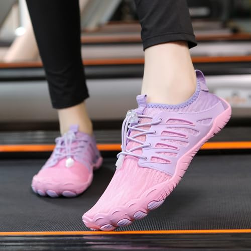 Image of Hike Barefoot Shoes Womens Men,Unisex Barefoot Water Shoes Breathable, Anti-Slip Hiking Footwear for Athletic Wide Toe Shoe Footwear for Hiking, Walking, Running, Yoga, and Water Sports