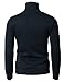 H2H Men's Knit Pullover Sweatshirt Casual Slim Fit Freece Fashion Sweater Navy US M/Asia L (CMTTL091)