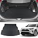 Powerty RAV4 Rear Cargo Liner Tray Trunk Mat All Weather 3D Custom Fit Waterproof Protector for Toyota RAV4 2019 2020