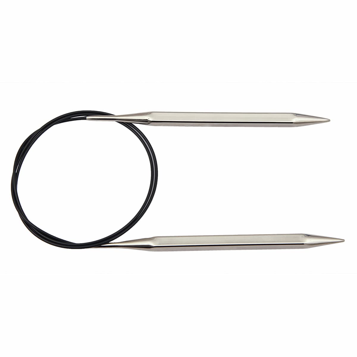 KnitPro Nova Cubics Fixed Circular Needles 16" (40cm), Silver, 4.50mm - Image 2