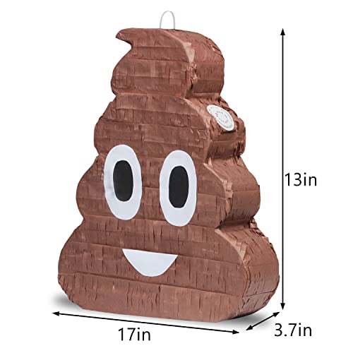 Poop Pinata Funny Kids Birthday Fiesta Decorations Party Favors for Birthday Anniversary Celebration Cinco de Mayo Fiesta Supplies