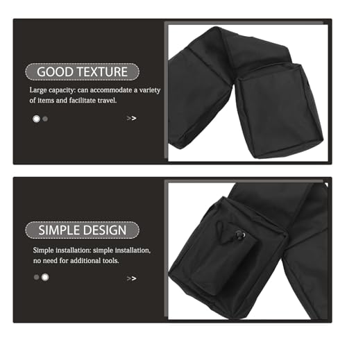 Bolsa Herramientas para Moto VALICLUD Alforja Frontal para ATV Bolsa de Almacenamiento Negro miniatura 7