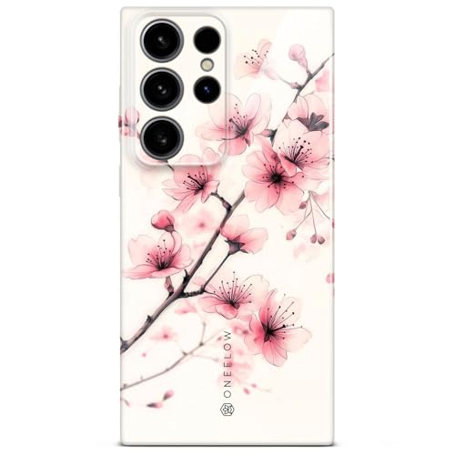Coque Samsung S24 Ultra motif floral rose et blanc ONEFLOW
