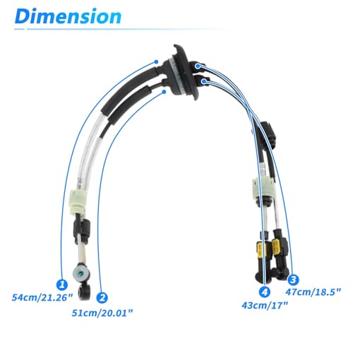 Cable de cambio de marchas manual premium para Citroën Berlingo 2012-2020 5
