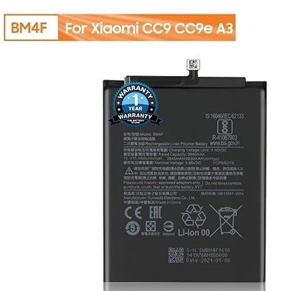 Image of THE BATTERY STORE Original BM4F Battery for Xiaomi Mi A3 Battery with 1 yearv Warranty and high Capacity Battery Backup (for Xiaomi Mi A3)
