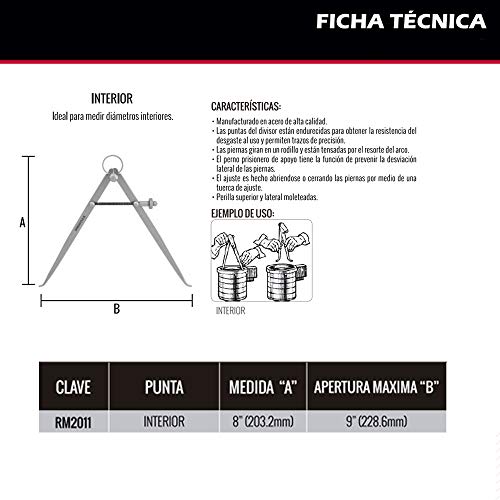 PUNTA COMPAS INTERIOR 8" miniatura 6
