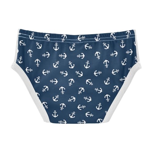 Boys' Exclusive Briefs Toddler Underwear 95% Combed Cotton Boxerbriefs 2T Nautical Anchor Pattern 302