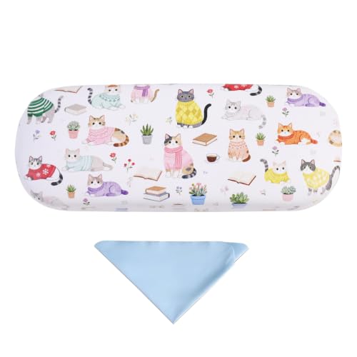 Image of PERFECTSIGHT Hard Shell Eyeglasses Case, Kawaii Protective Glasses Case for Kids, Cute Eyeglass Case for Women Men Girls
