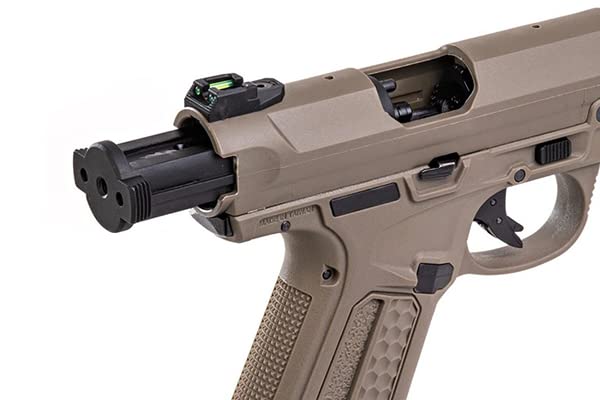 Pistola Airsoft GBB AAP-01 Assassin Action Army Color Tan réplica Escala 1:1 Potencia 1 Julio 6 mm. Semi y Auto