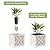 Lattice Design Planter Box - 14.75-Inch-Square Decorative Outdoor Flower or Plant Pot - Front Porch, Patio, and Garden Decor by Pure Garden (White)