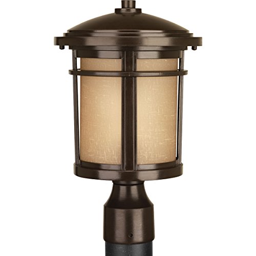 Progress Lighting P6424-20 1-100W Med Post Lantern, Antique Bronze Progress Lighting P6424-20 1-100W Med Post Lantern, Antique Bronze