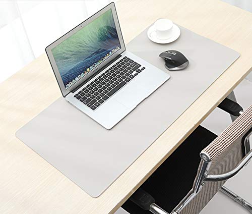 Preisvergleich Produktbild EasyLifeStore Doppelseitige Schreibtischunterlage, Schreibtischunterlage, Präfekt, Schreibtischschutz aus wasserdichtem und PU-Leder, Maus und Schrift, für Büro- und Heimdekoration (31,5" x 15,7")