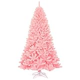 【Realista】 El árbol de Navidad consta de 1036 puntas de ramas que resaltan su forma completa. Mientras tanto, las agujas aseguran un gran aspecto, bonitos detalles y una belleza armoniosa gracias a la buena mano de obra. De esta manera, crea un ambiente festivo y brillante en su hogar.