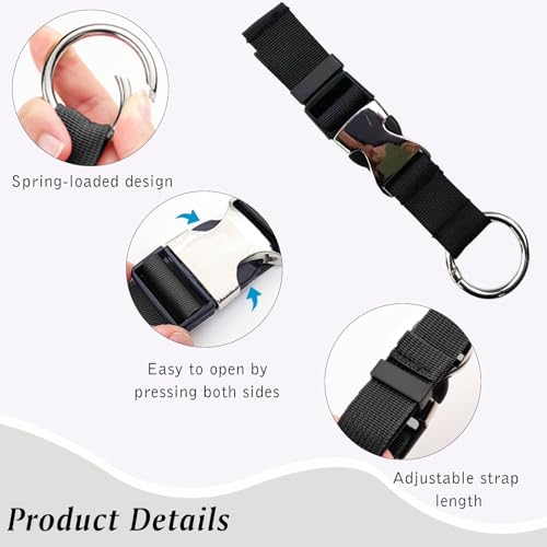 Image of Add-A-Bag Luggage Strap Gripper - Adjustable Suitcase Belt for Carrying Extra Bags, Travel Accessories, Hands-Free Travel, Black