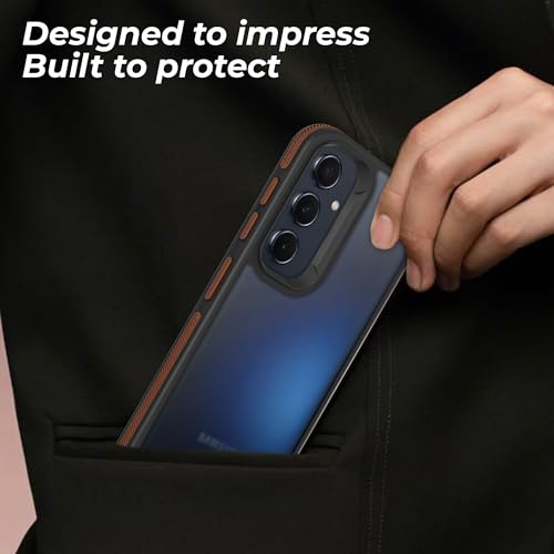 Image of A rtistque Frosted Ultra Matte Back Cover Case for Samsung Galaxy M55 / M55s / F55 5G | Smooth Sides with Grip | Shockproof TPU Protective Design | Samsung M55 / M55s / F55 Back Cover - Brown