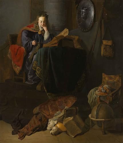 Toile Minerve de Rembrandt peinture classique 60x90cm