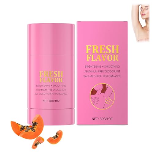 Déodorant fruité sans aluminium pour femmes, stick déodorant éclaircissant pour les aisselles, déodorant naturel pour des aisselles plus claires et plus douces, fraîcheur longue durée (1PCS)