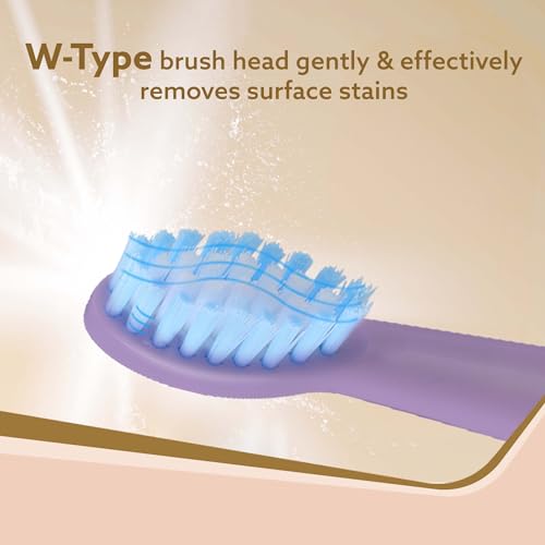 AGARO Cosmic Lite Refill Pack 4+1 pcs, Nylon Bristles, Washable, Purple - Image 3