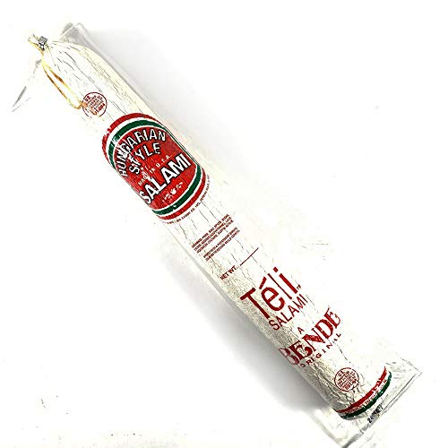 Bende Salami Teli 1.8 Lb - Authentic Hungarian Deli Meat, Perfect Sausage For Charcuterie Boards, Breakfast, Sandwiches, And More