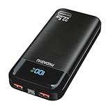 Power Bank 27,000mAh, PD3.0 QC4.0 22.5W Fast Charging PD20W USB C PowerBank Portable Charger With LCD Display 3 Outputs & 2 Inputs for Smartphones Tablets and More