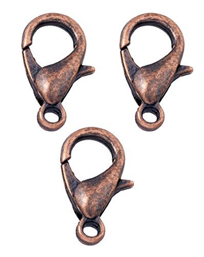200 Lobster Clasps Antique Copper Plated (12x6) Lobster Claw Clasps Jewelry Making Findings Lead & Nickel Free