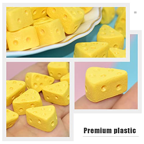 balacoo TEHAUX 50Pcs Künstliche Käse Kuchen Gefälschte Simulation Essen Dreieck Käse Modell Spaß Küche Spielzeug Pretend… – Bild 7