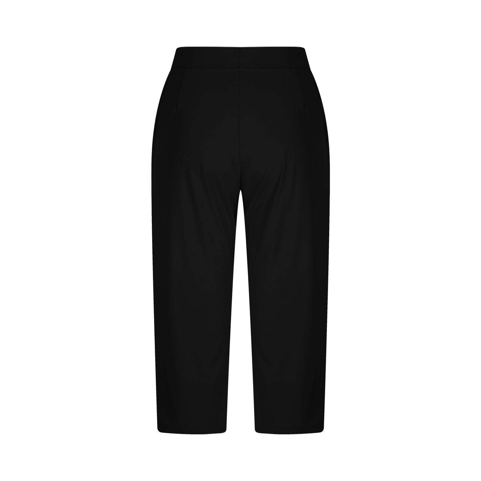 Capri Yoga Pants for Women with Pockets, Womens Golf Capris High Waisted Dressy Work Pant Casual Summer Crop Pants - 5