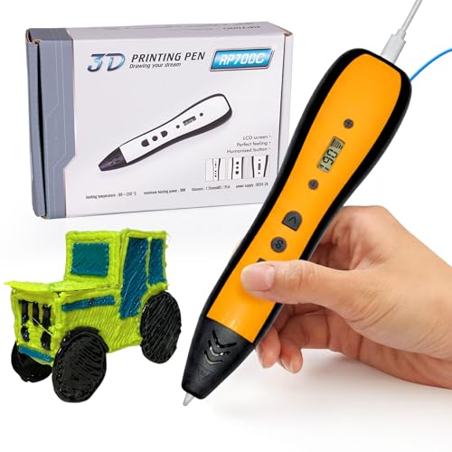 Littlecreators Bolígrafo 3d Para Niños Lápiz 3d Con 18 M Pla Pluma 3d Infantil Con Pantalla Lcd, Velocidad Ajustable Y Punta Cerámica Manualidades Creativas Y Regalo Ideal