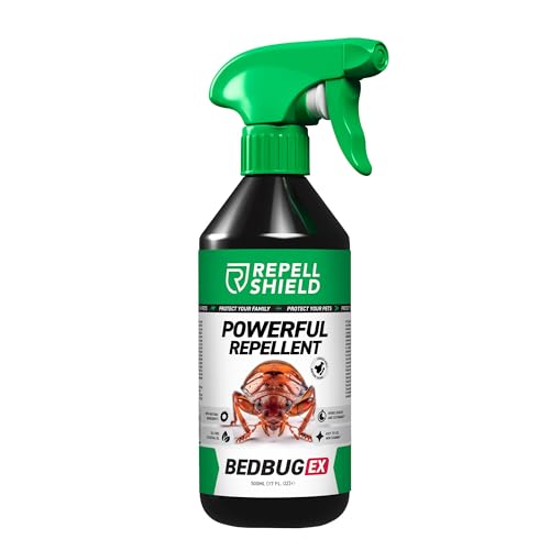 RepellShield Spray Antiacaro per Materassi e Tessuti - Anti Acaro, Antipulci, Anti Cimici da Letto - 500ml - Formula Naturale con Oli Essenziali, Sicuro per Bambini e Animali, Pronto All'Uso