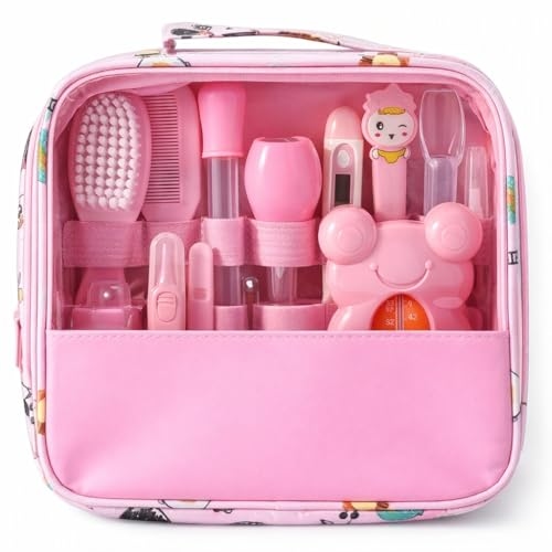 Kit Higiene e Cuidados para Bebê Recém-Nascido com Bolsa, 13 Peças, Termômetro, Aspirador ... Kit Higiene e Cuidados para Bebê Recém-Nascido com Bolsa, 13 Peças, Termômetro, Aspirador ...