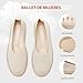 Imagen de Bailarinas mujer Zapatos planos de punto transpirables verano Estilo Alpargata con suela tipo esparto Diseño cómodo ligero