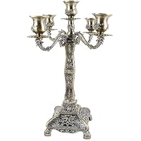 Bonbela Candelabro Vintage, Elegante Candelabro de Aleación de
