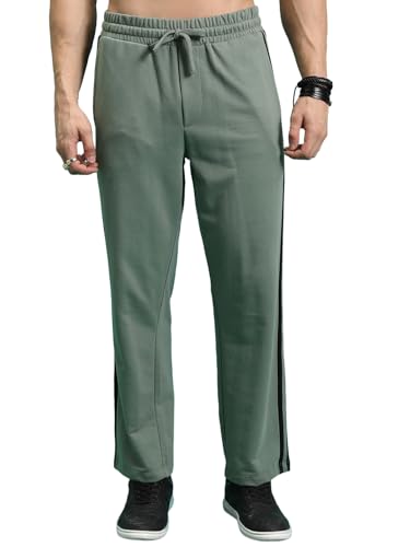 Image of Highlander Men's Solid Trackpants | Relaxed Straight fit|Knitted| Track Pants | Track Pants for Men | Men Track Pant | Men Track Pant Stylish | Sports | Gym wear