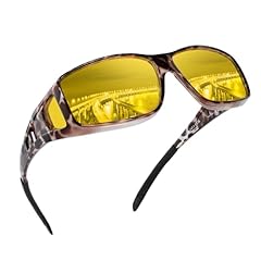 White Leopard Print Frame Night Driving Lens