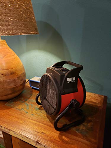 Hetr Portable Space Heater 1500 Watt Forced Air Heater With Ceramic Heater Element And Overheat Protection For Office Home Garage Workshop, Etl Listed #TOP6
