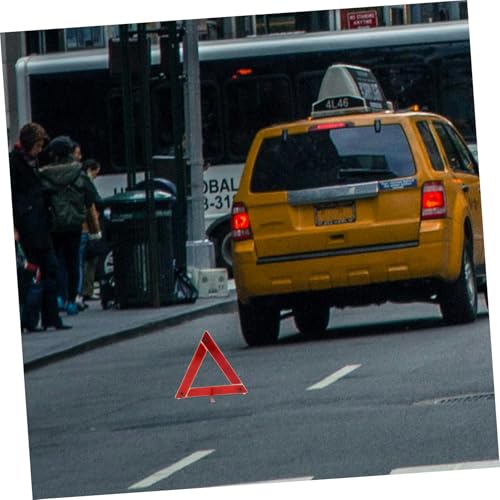 Triángulo de advertencia reflectante portátil para vehículo miniatura 4