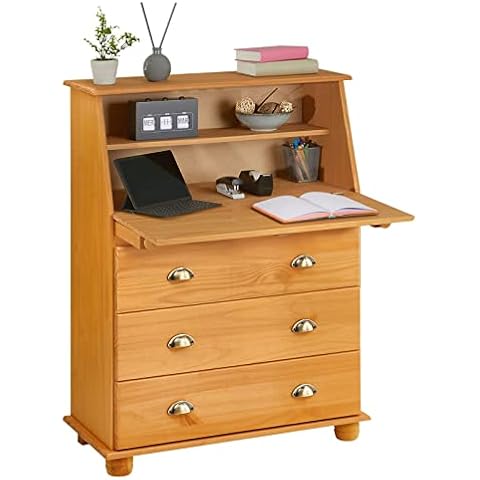 IDIMEX Sekretär Gomes aus massiver Kiefer gebeizt Cover