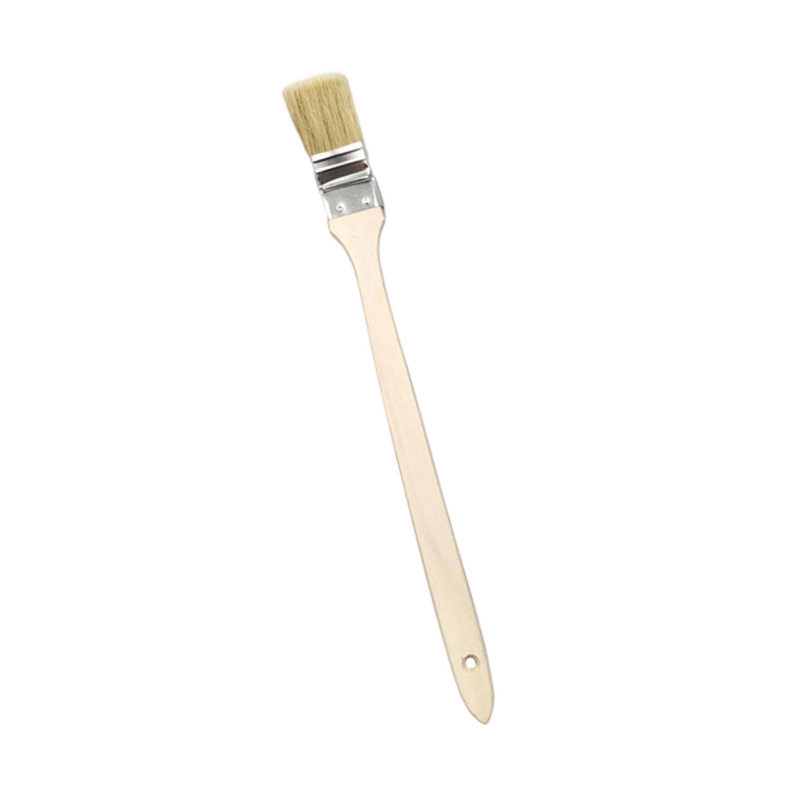 Tool with Comfortable Wooden Grip for Deeply Cleaning Long Curved Head Scrub Brush Extended Reach Scrub