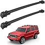 MOSTPLUS Roof Rack Cross Bar Rail Compatible with 2007-2017 Jeep Patriot Cargo Racks Rooftop Luggage Canoe Kayak Carrier Rack