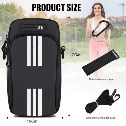 Image of MTROYALDIA Arm Bag Cell Phone Armband Holder for Running Armband Purse Crossbody for Hiking, Jogging,Suit for Mostly Phone Mini Pouch