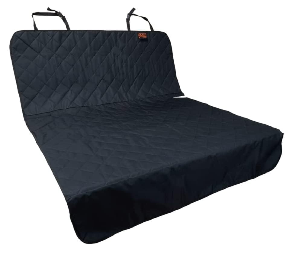 BLACK+DECKER Pokrowiec ochronny do bagażnika dla psa - uniwersalny - antypoślizgowy - odporny na działanie wody - 178 x 129 cm - czarny