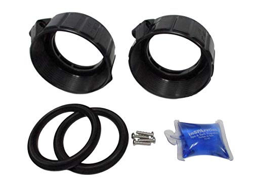 American Spa Parts (2) 2" Heater Union Split Nuts Kit with Gasket O.D