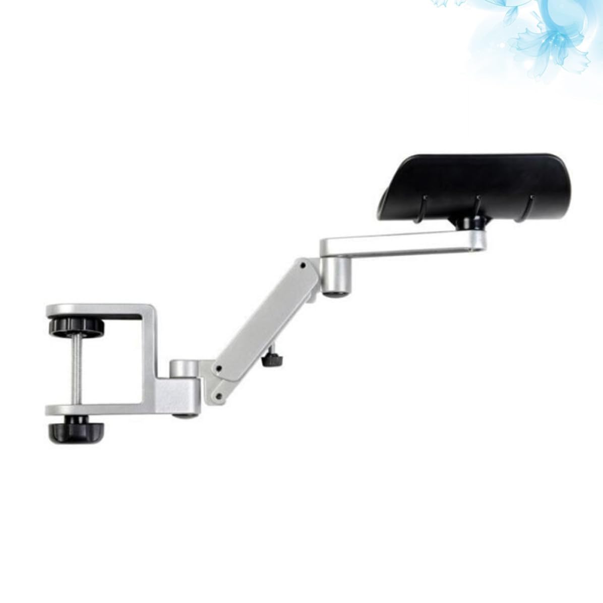 SOIMISS Support de Poignet Ergonomique Aidant à Maintenir une Position Correcte en Alliage D'aluminium Argenté Design Réglable pour Ordinateur Bureau