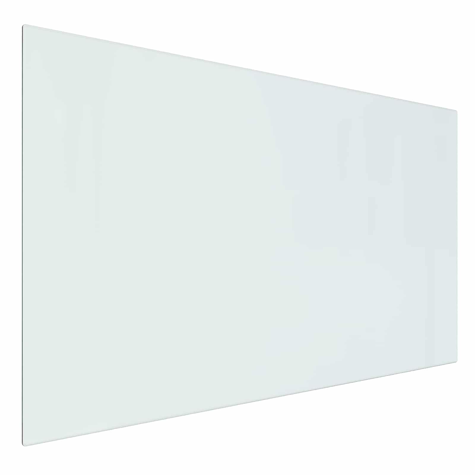 Kamin Bodenplatte 100 x 60 cm aus gehärtetem Glas - Funkenschutzplatte für Ofen, Kaminofen und Feuerstelle - Hitzebeständige Glasunterlage zum Bodenschutz