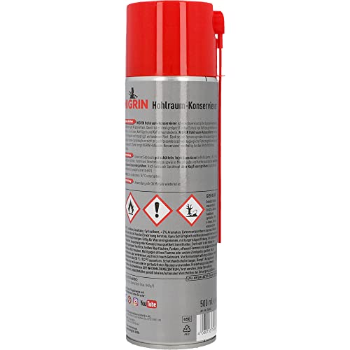 NIGRIN Hohlraumkonservierer, schützt Fahrzeug-Hohlräume vor Rostfraß, 500 ml