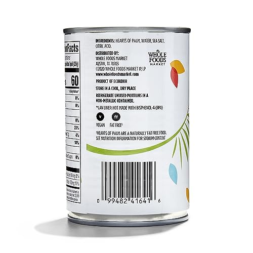 Image of 365 by Whole Foods Market, Hearts Of Palm Salad Cut, 14.1 Ounce (Pack of 4)
