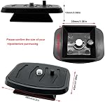 2 Pack 35 mm Tripod Quick Release Plate Camera Tripod Mount Adapter, QR Pate Camera Mounting Tripod Ball Head Parts Replacement for Quantaray Sunpak 5800d 7000tm Slik Walmart MX1000 QR-57 QB-4W