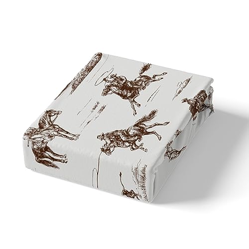 Homemissing Western Bedding Set White and Black Cowboy Cow Duvet Cover Cowboy Comforter Cover Desert Cactus Bedspread Cover Bed Set including 1 Pillow Case Single - Image 4